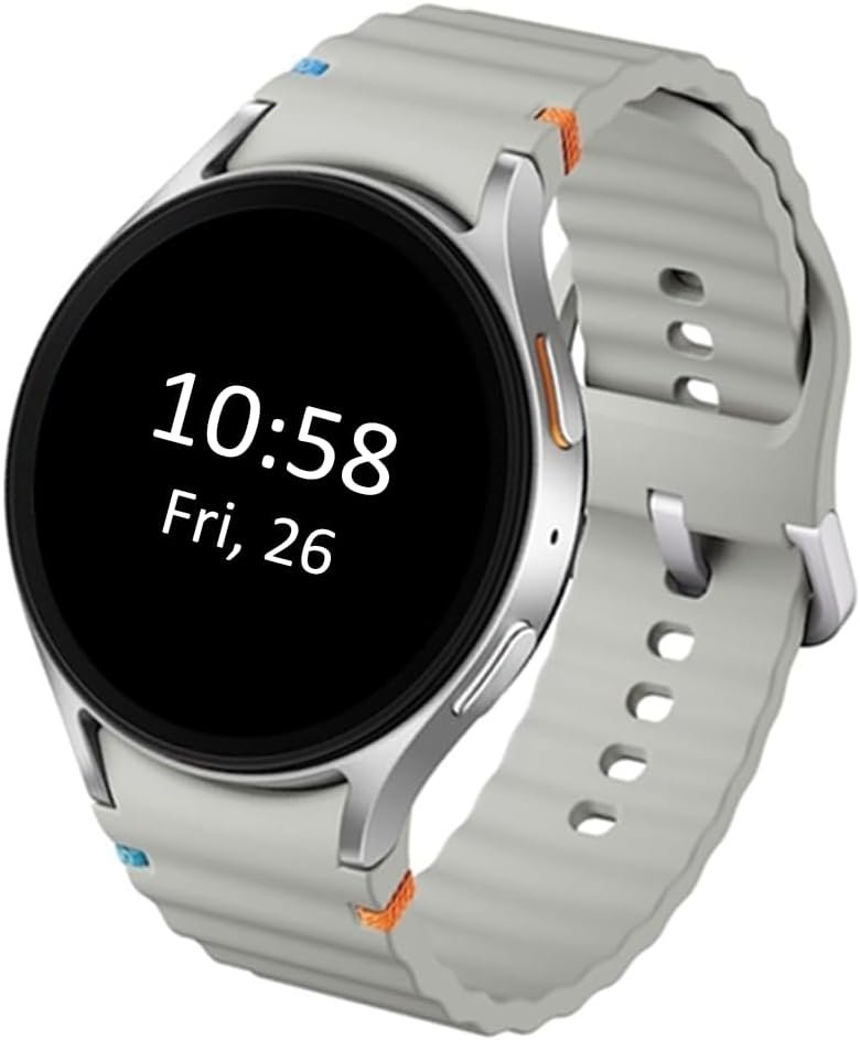 Samsung Galaxy Watch 7 (44mm) AI Smartwatch w/ 1.5" AMOLED, Wear OS 5, Wi-Fi, Bluetooth, Heart Rate, Sleep Apnea & GPS Fitness Tracker, International Model L310 (w/Fast Charger, Silver) - Image 3
