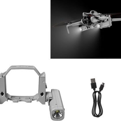 LICHIFIT Mini4 Pro Drone Searchlight Night Light for DJI Mini 4 Pro Rechargeable Dual Light 360° Rotation Multiple Modes Night Flight Light