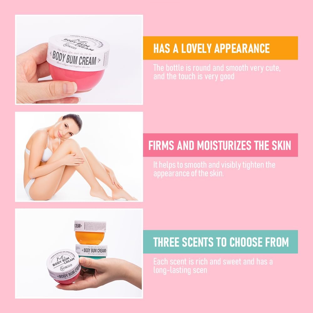 Bum Cream, Thigh and Butt Firming Body Cream, Moisturizing, Smoothening Butt Cream for Women, Lifted and Firm Tightens Skin - Image 2