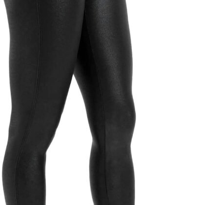 Tagoo Faux Leather Leggings for Women Tummy Control Dressy Leggings High Waisted Pleather Pants Disco Outfits
