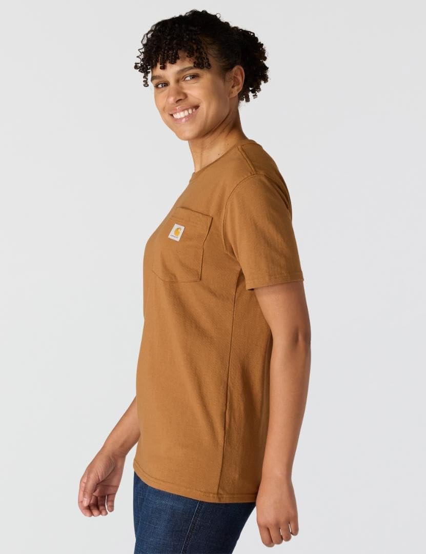 Carhartt Women’s Loose Fit Heavyweight Short-Sleeve Pocket T-Shirt - Image 2
