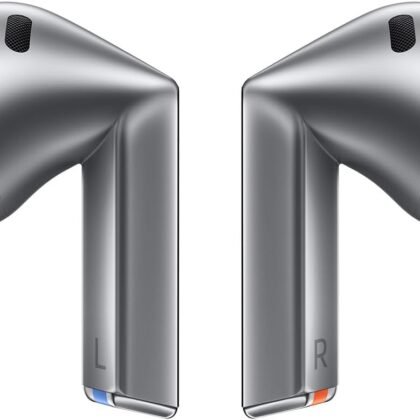 SAMSUNG Galaxy Buds 3 AI True Wireless Bluetooth Earbuds, Open Type Fit, Active Noise Cancellation, 360 Audio, Touch Control, Silver [US Version, Amazon Exclusive, 2Yr Warranty]