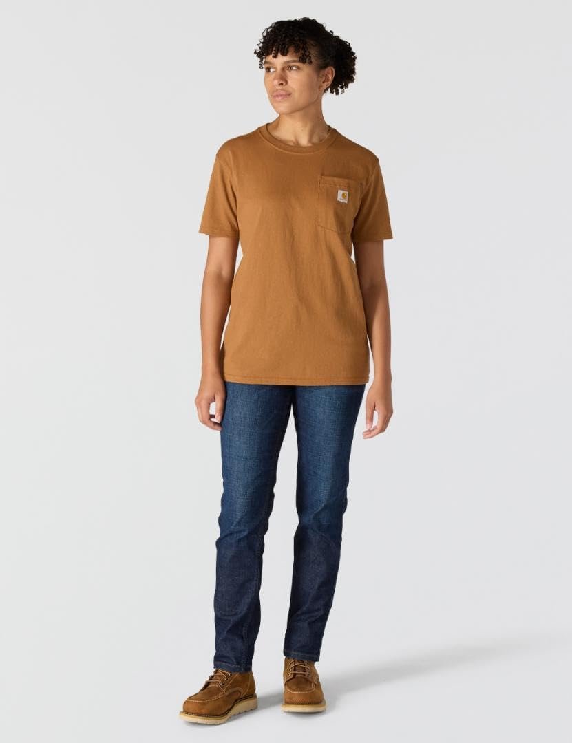 Carhartt Women’s Loose Fit Heavyweight Short-Sleeve Pocket T-Shirt - Image 4