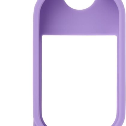 Touchland Hand Sanitizer Mist Case 1FL. OZ., Protective and Stylish Hand Sanitizer Spray Accessory, Silicone Case with Keyring, Purple Haze