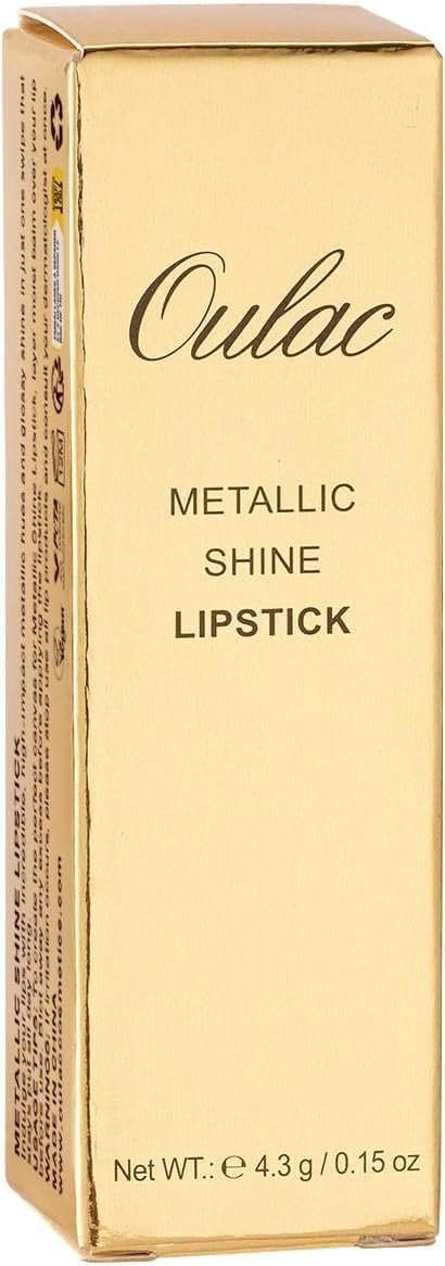 Oulac Matte Cinnamon Lipstick with Glow Metallic Finish - Vegan Lipstick for Women, Creamy Texture, Hydrating Clean Beauty Formula, High-End Magnetic Hook Design, GM03 Deep down - Image 9