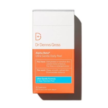 Dr. Dennis Gross Alpha Beta Ultra Gentle Daily Peel: for Dehydrated or Sensitive Skin, Uneven Tone or Texture, Fine Lines or Enlarged Pores (30 Treatments)
