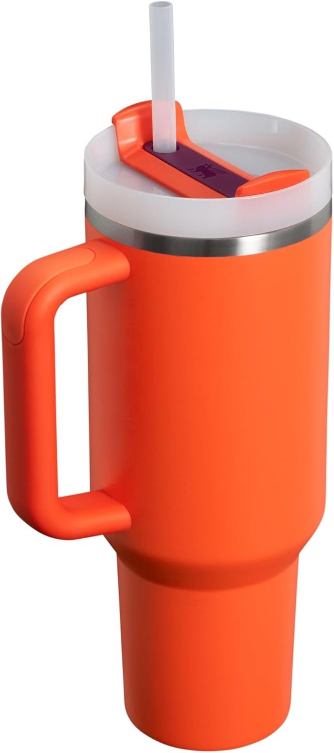 STANLEY Quencher H2.0 Tumbler with Handle and Straw 40 oz | Flowstate 3-Position Lid | Cup Holder Compatible for Travel | Insulated Stainless Steel Cup | BPA-Free | Tigerlily Plum - Image 2