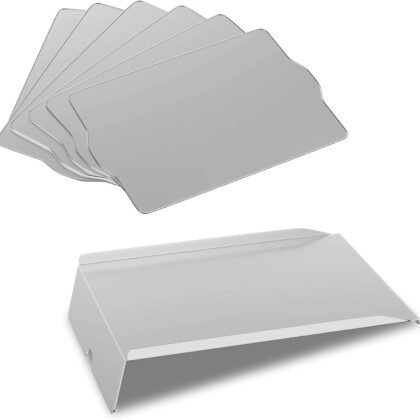 BAC012 Drip Pan Heat Baffle and BAC507 Liners Replacement Kit for Traeger Pro 22 Series Pellet Grills, Grill Grease Drip Tray for Traeger Pro 575, Eastwood 22, Lil Tex Pro, Lil Tex Elite, BBQ07E