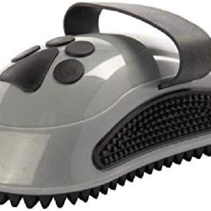 FURminator Curry Comb, Dog Comb with Rubber Teeth for Short and Medium Coats