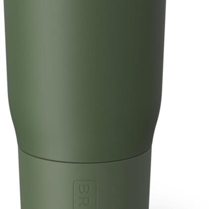 BrüMate Nav 25oz 100% Leak Proof Insulated Travel Tumbler with Magnetic BevLock™ Lid - Double Wall Cup-Holder Friendly Stainless Steel Mug (OD Green)