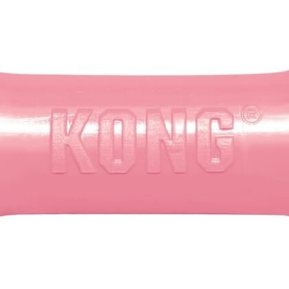 KONG Puppy Goodie Bone - Stuffable Natural Rubber Chew Toy for Small Dogs & Teething Puppies - Pink