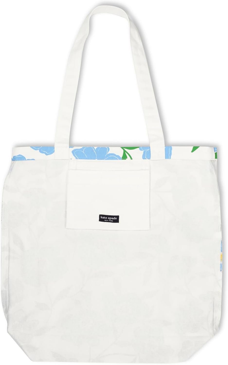 kate spade new york Canvas Tote Bag for Women, Cute Tote Bag for Work or Teacher, Canvas Beach Bag, Book Tote with Pocket - Image 2