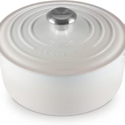 Le Creuset Enameled Cast Iron Signature Round Dutch Oven, 4.5 qt., Meringue