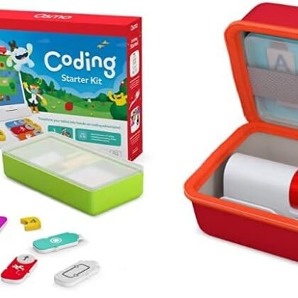 Osmo - Coding Starter Kit Plus Small Storage Case for iPad - 3 Educational Learning Games - Ages 5-10+ - Learn to Code, Coding Basics & Coding Puzzles - STEM Toy iPad Base Included