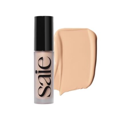 Saie Slip Tint Radiant Cream Concealer & All-Over Face Makeup - Concealer for Dark Circles, Redness & Blemishes - Lightweight Makeup Made with Hydrating Hyaluronic Acid - Shade 5 (0.17 oz)
