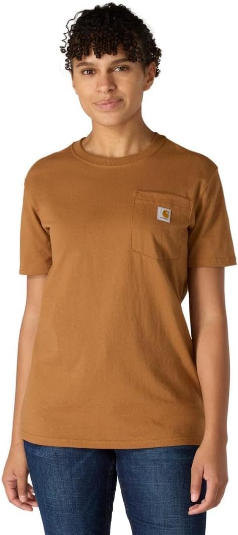 Carhartt Women’s Loose Fit Heavyweight Short-Sleeve Pocket T-Shirt