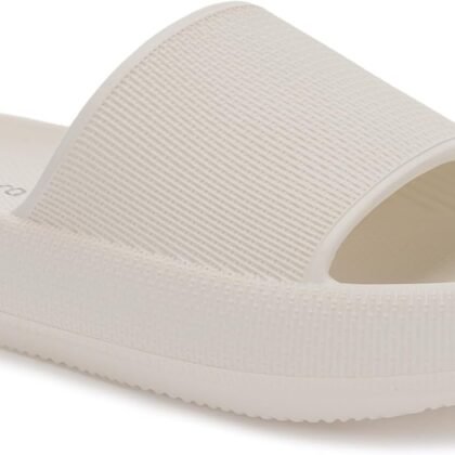 Joomra Pillow Slippers for Women and Men Non Slip Quick Drying Shower Slides Bathroom Sandals | Ultra Cushion | Thick Sole