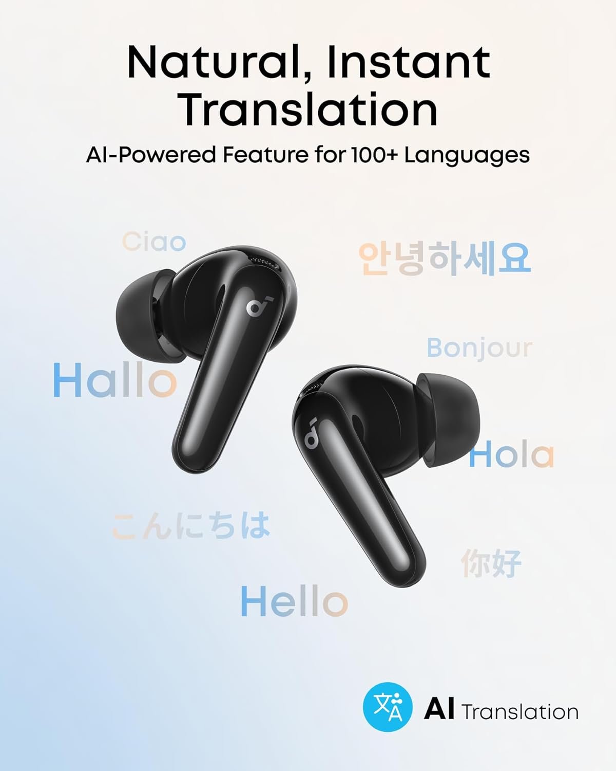 Soundcore P31i by Anker, Real-Time Adaptive Noise Cancelling, Hi-Res Sound, Translation Earbuds, 50H Playtime, Wireless Earbuds, Bluetooth Earphones, Spatial Audio, Fast Charging, IP55 - Image 5