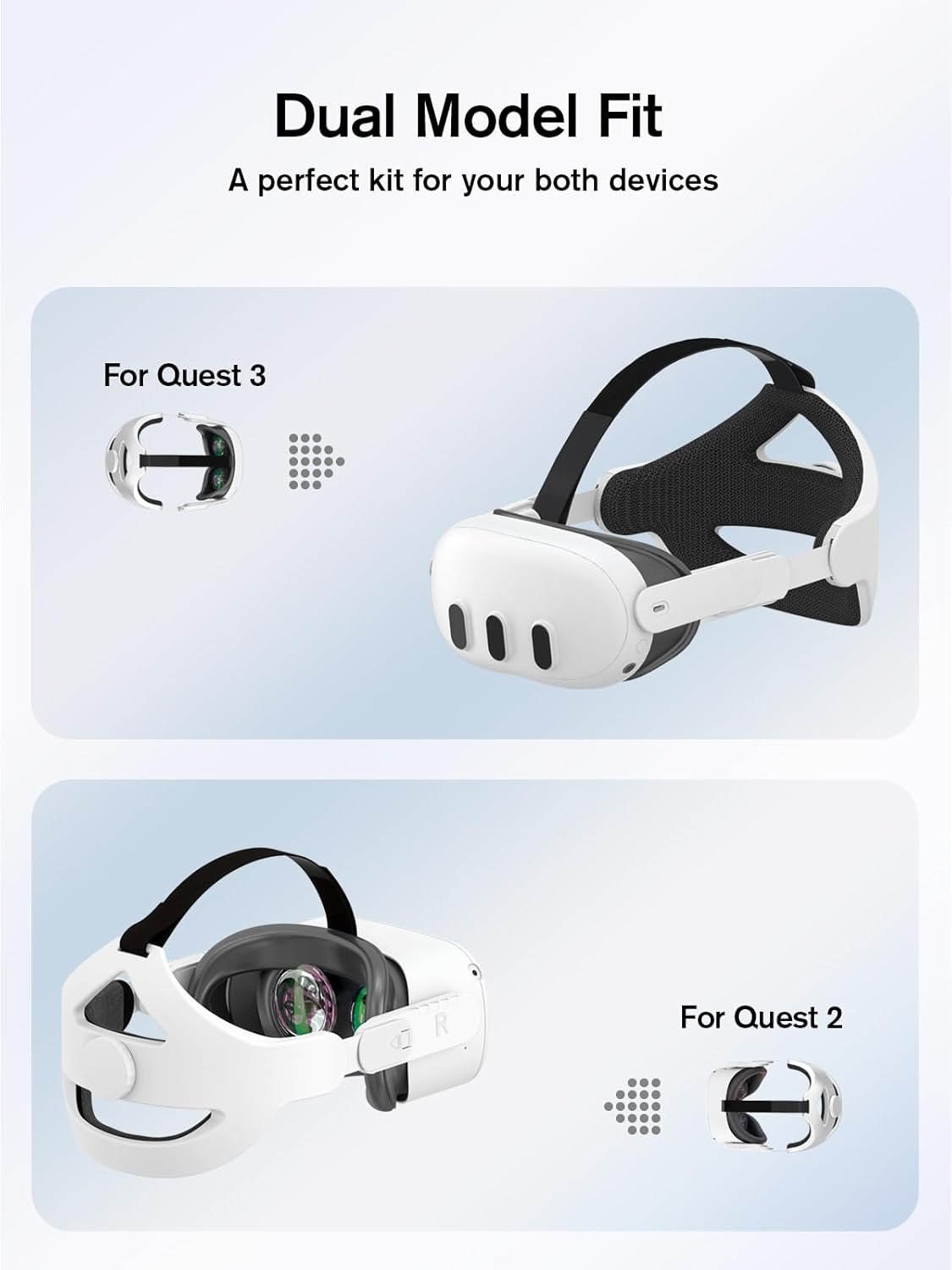 Adjustable Head Strap Compatible with Quest 2 VR Headset, Elite Strap Replacement for Enhanced Support and Comfort VR - Image 2