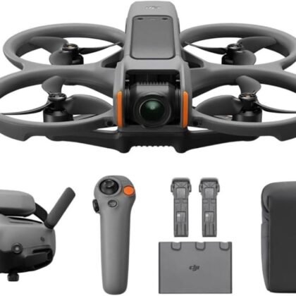 DJI Avata 2 Fly More Combo (3 Batteries), FPV Drones with Camera for Adults 4K, Immersive Experience, One-Push Acrobatics, Built-in Propeller Guard, 155° FOV, Drone Compliant with FAA Remote ID