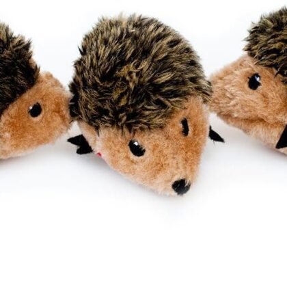 ZippyPaws Burrow Replacement Miniz - Interactive Dog & Puppy Toys for Boredom, Stimulating Pet Products to Keep Them Busy, Plush Refills for Hide & Seek Puzzle, Squeaky Toy for Enrichment - Hedgehogs