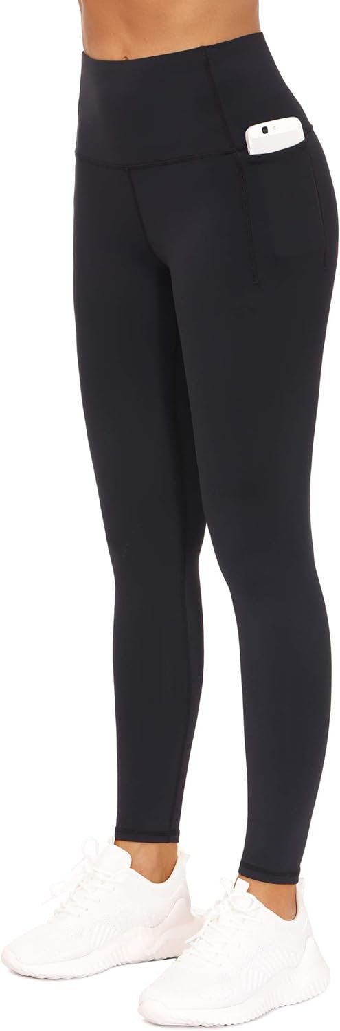 THE GYM PEOPLE Tummy Control Workout Leggings with Pockets High Waist Athletic Yoga Pants for Women Running, Fitness - Image 2