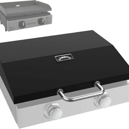 Upgraded Hinged Lid for Blackstone 1666 22" Omnivore Original Tabletop Griddle (2024 Model), Griddle Cover with Thermometer for Blackstone 1666 1813 2203 2271 2020 2205 22In Grill Case