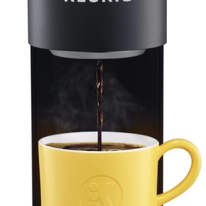 Keurig K-Mini Plus Single Serve K-Cup Pod Coffee Maker, with 6 to 12oz Brew Size, Stores up to 9 K-Cup Pods, Travel Mug Friendly, Matte Black