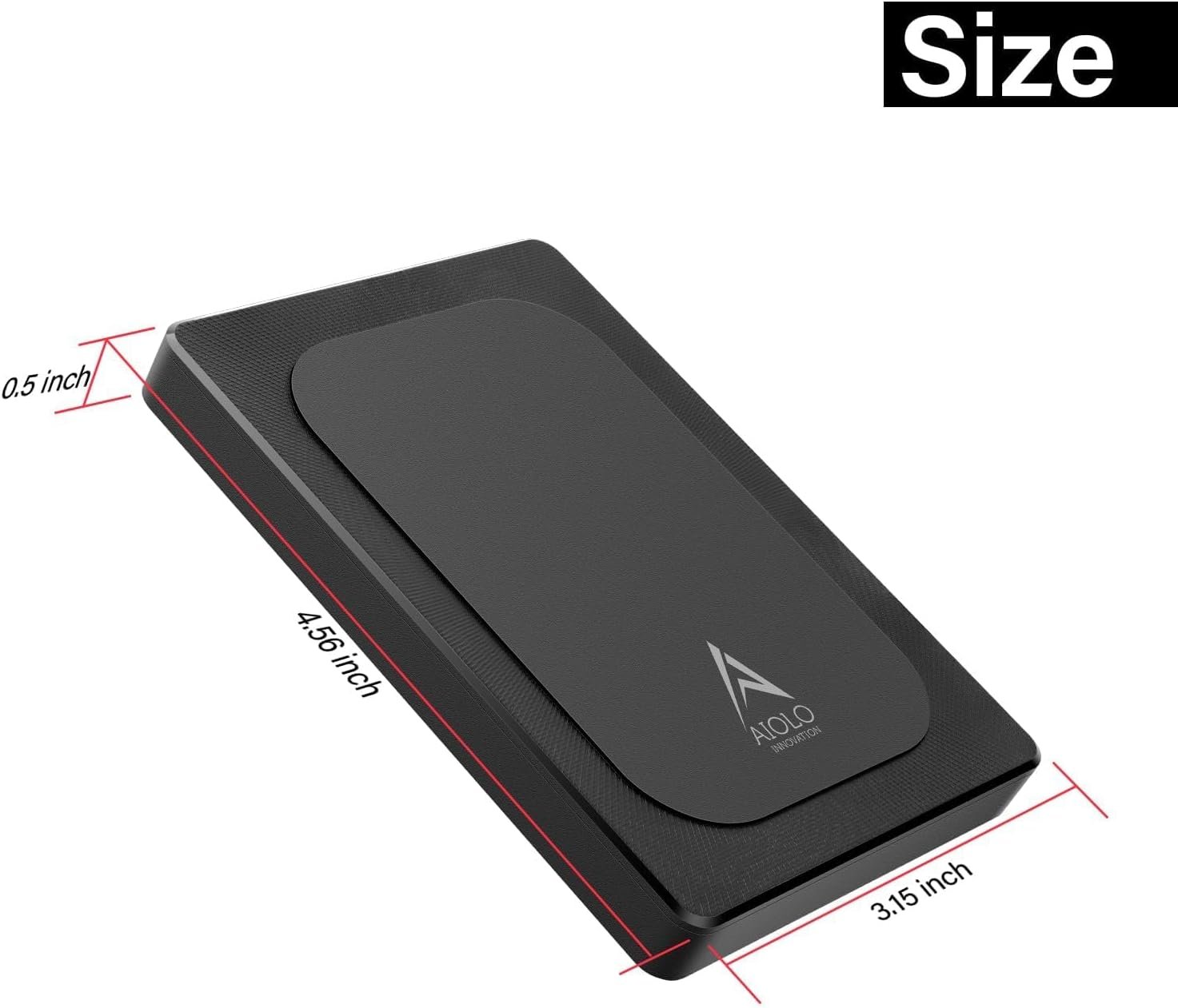 Aiolo Innovation 320GB External Hard Drive Ultra Slim Portable HDD-USB 3.0 for PC, Mac, Laptop, PS4, Xbox one,Xbox 360 HD-A4 - Image 2