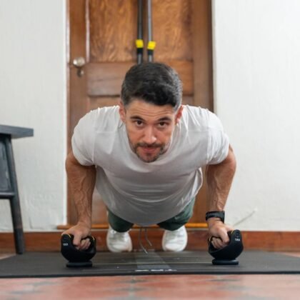 TRX Push-It - Pushup Handles for Strength Training, Home Gym Workouts, Core & Upper Body Exercise Equipment, Ergonomic Push-Up Stands for Chest, Arms & Abs Training