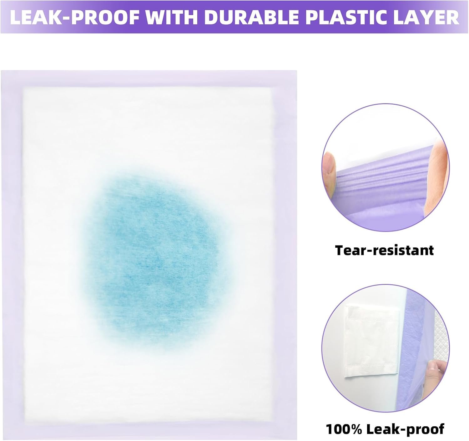 IMMCUTE Cat Pads 16.9" X 11.4", 30 Ct | Pee Pads for Cats | Thickened 6-Layer Super Absorbent Pads | Pee Pads for Tidy Cats Breeze Litter System | Cat Pee Pads - Image 7