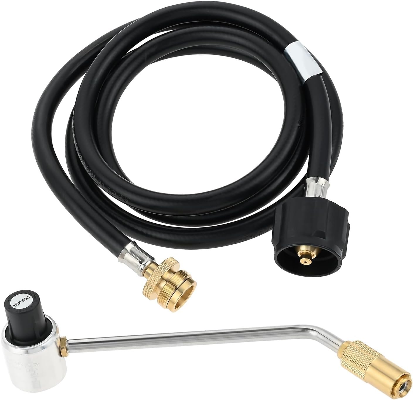 6 Feet Propane Adapter Hose 1 LB to 20 LB Converter with 5430 Regulator Replacement for Coleman Propane Stoves, Not Compatible with Coleman Roadtrip LXE Grills