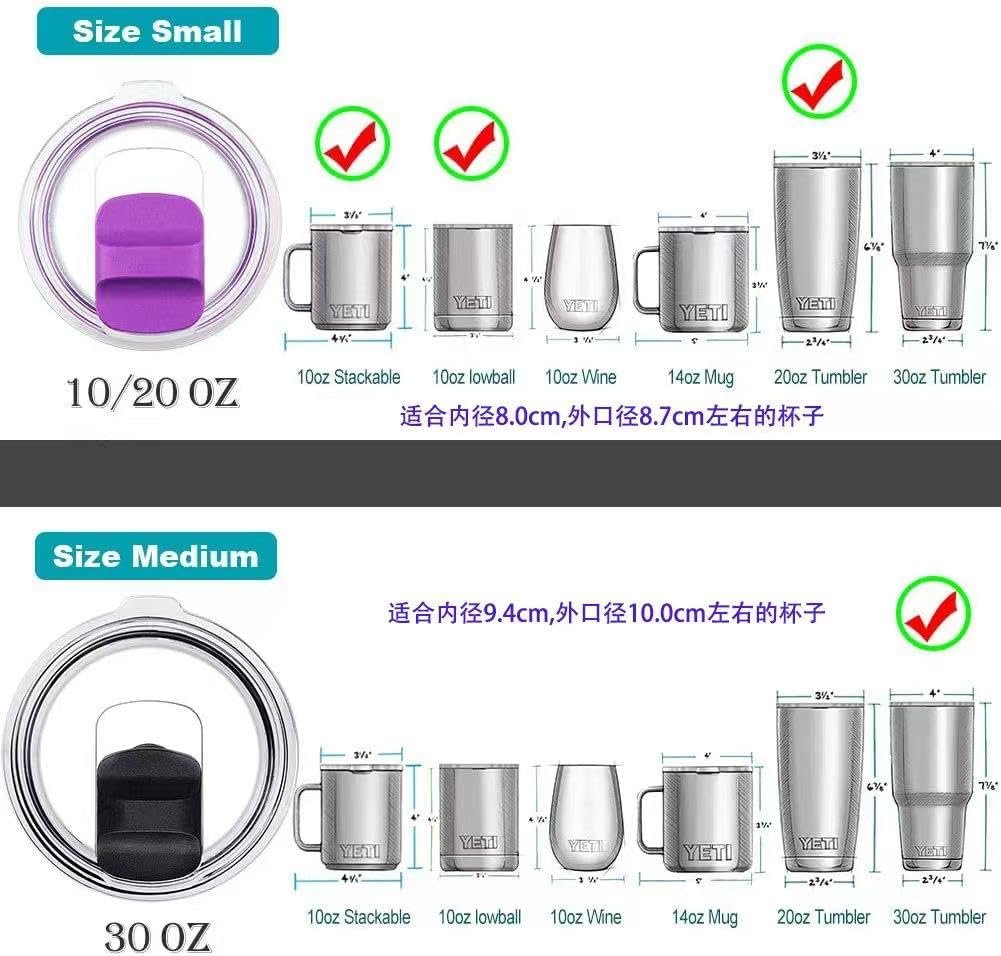 Magnetic Spill Proof Tumbler Lid – 30oz Replacement Compatible with Yeti Rambler, RTIC, Ozark Trail | Leak Resistant, Dishwasher Safe, BPA Free (30 oz) - Image 5