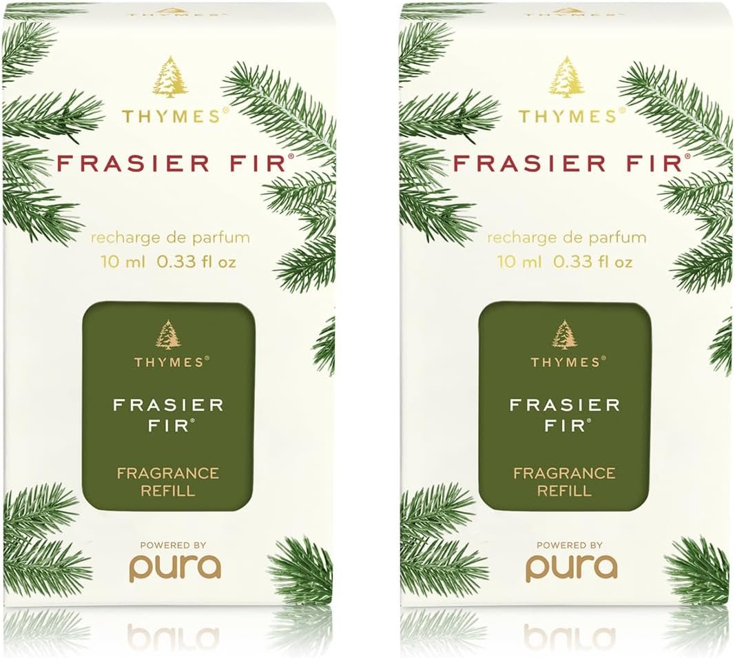 Thymes Pura Refills – 2 Pack of Oil Diffuser Scents – Long-Lasting Pura Diffuser Refills – Premium Home Fragrance – Notes Siberian Fir Needles, Cedarwood & Sandalwood (Frasier Fir, Pack of 2) - Image 7