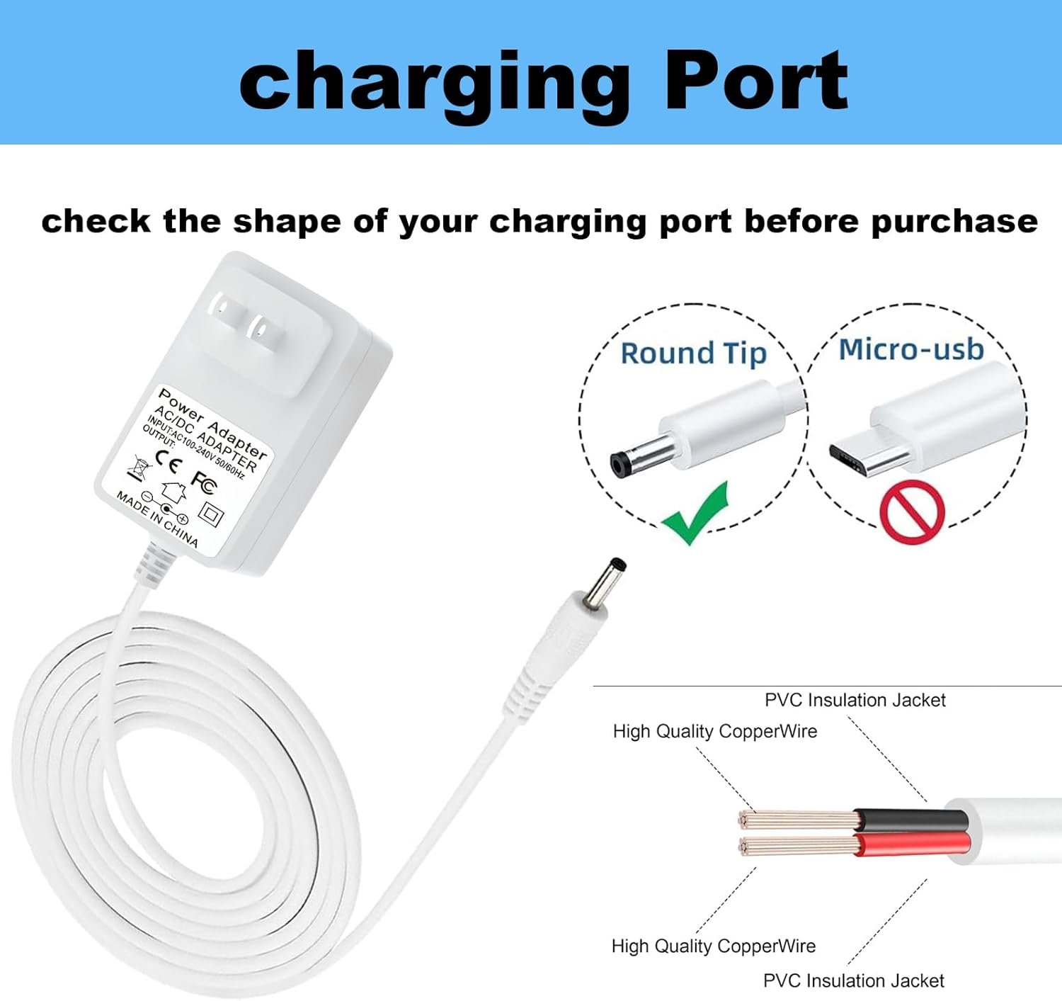 Compatible with Google Nest Mini, Nest Hub, Nest WiFi routers, and The Nest WiFi 14V Power Adapter Charger. - Image 4