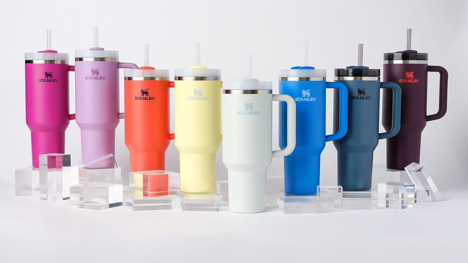 STANLEY Quencher H2.0 Tumbler with Handle and Straw 40 oz | Flowstate 3-Position Lid | Cup Holder Compatible for Travel | Insulated Stainless Steel Cup | BPA-Free | Tigerlily Plum - Image 8