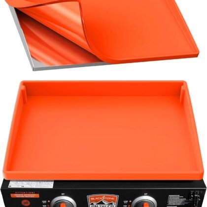 BANGIE Heavy Duty Silicone Griddle Mat (22 Inch) for Blackstone Griddle Cover Accessory - Full Wrap-Around Protection, Food Grade, Rust & Critter Guard, Easy Clean