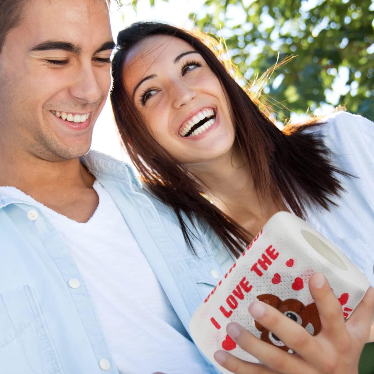 Cheerin Valentine’s Day Novelty Toilet Paper with Gift Box – Fun Emoji Printed Bathroom Tissue – Cute Holiday Bathroom Decor (1 Roll) - Image 4