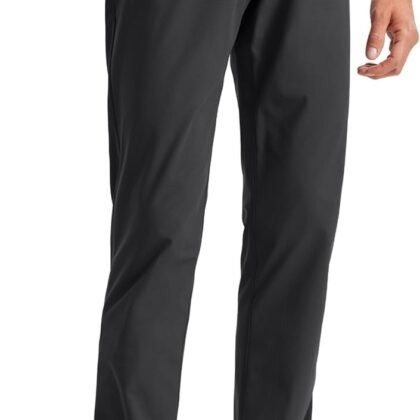 CRZ YOGA All Day Comfy 5-Pocket Golf Pants for Men - 28"/30"/32"/34" Quick Dry Lightweight Casual Work Stretch Trousers