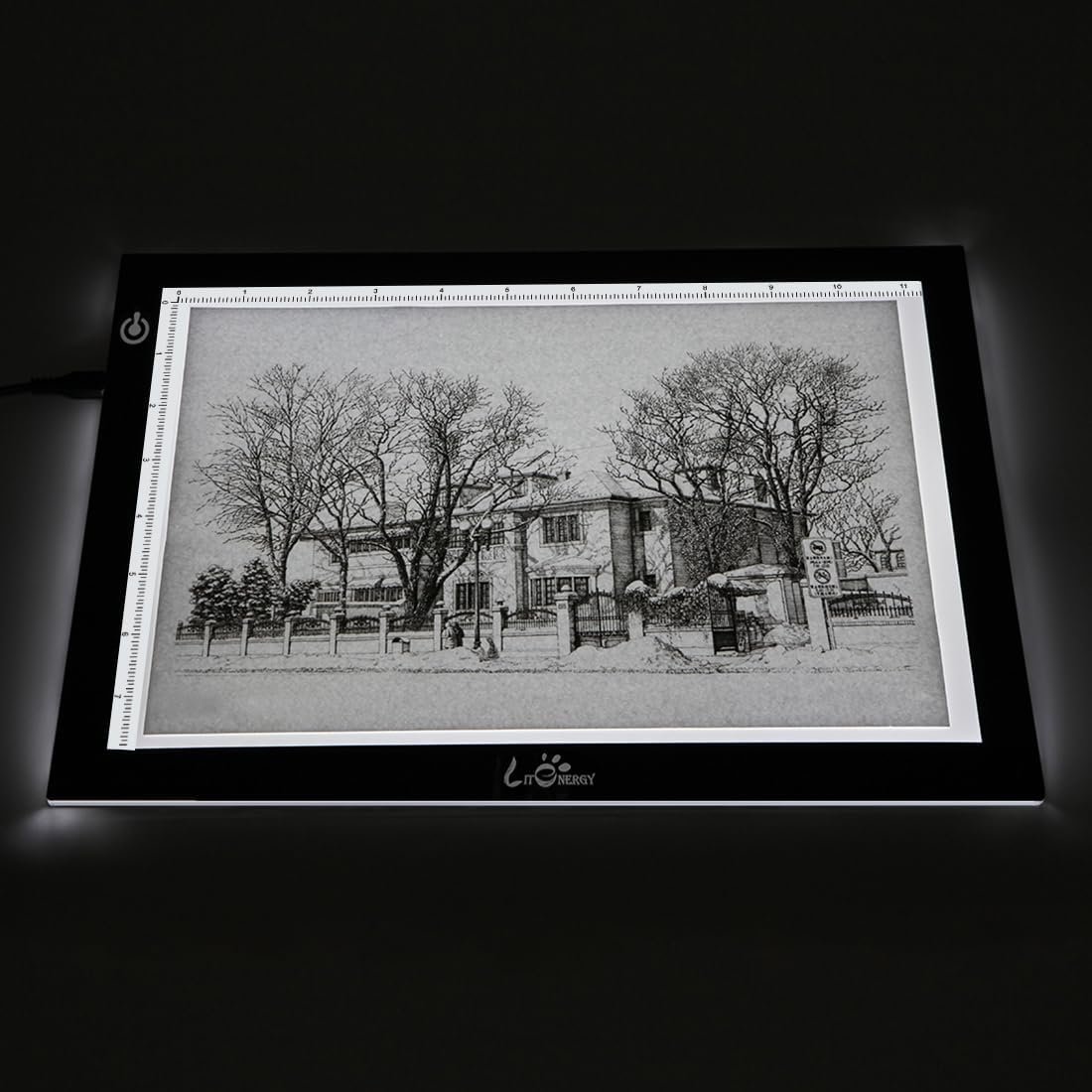 LitEnergy A4 LED Copy Board Light Tracing Box, Adjustable USB Power Artcraft LED Trace Light Pad for Tattoo Transferring, Drawing, Sketching, Animation, Stenciling, Diamond Art Painting Accessories - Image 2