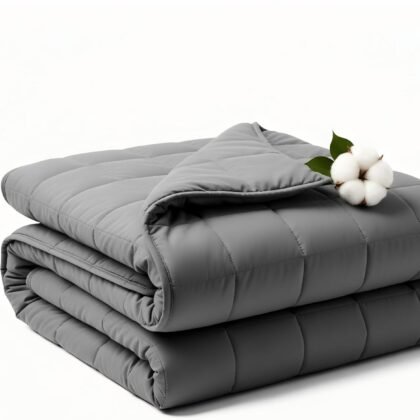 RJOP Weighted Blanket 15lbs 48"x72" Full Size for Adults, Heavy Blanket with Premium Glass Beads, Soft Microfiber Material & Breathable for All-Season Comfort (48"x72"15lbs)