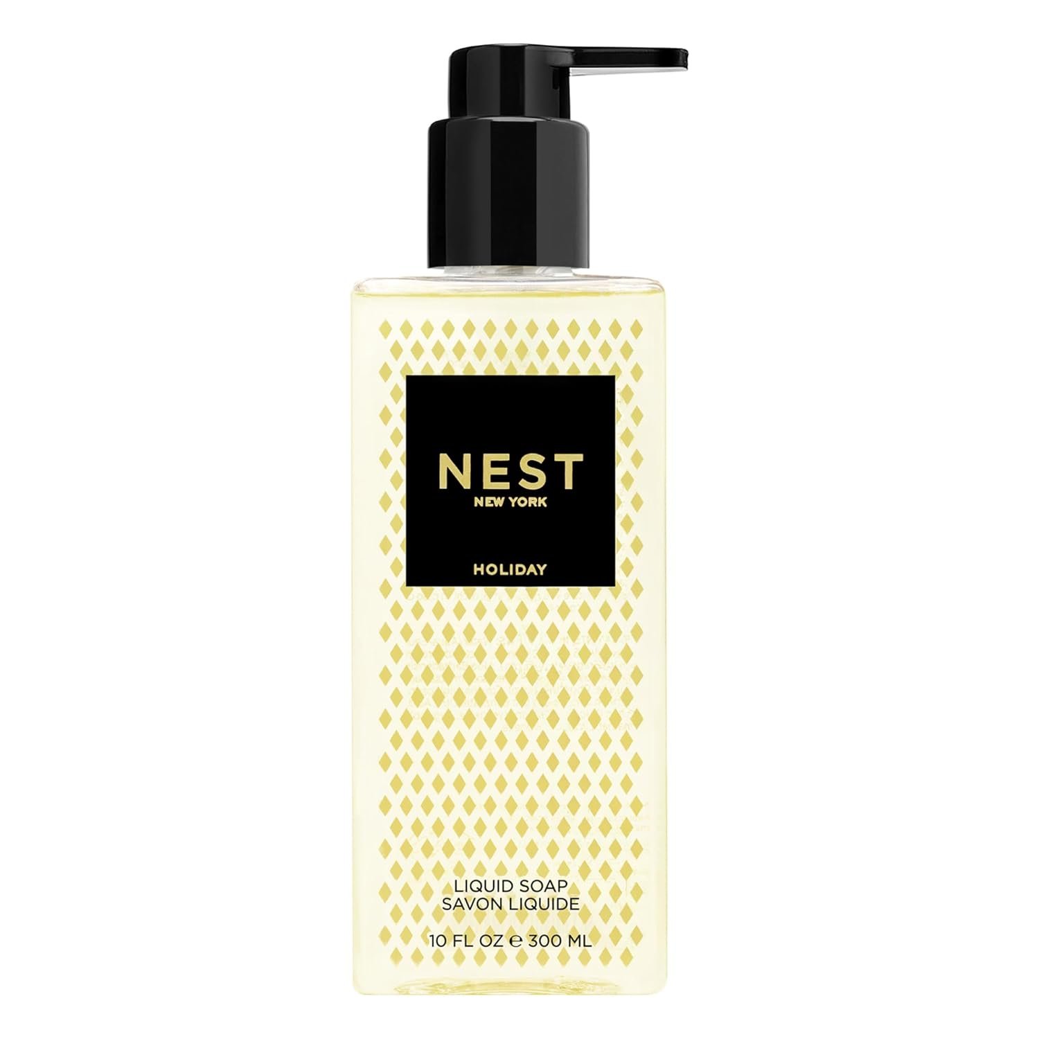 NEST New York Liquid Soap, Holiday - 10 fl oz - Cleanses & Nourishes Skin - Approx. 300 Pumps Per Bottle - Gluten Free & Cruelty Free