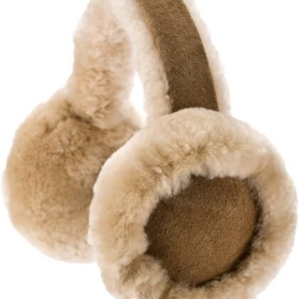 SNUGRUGS Ladies Full Sheepskin Ear Muffs with Gift Box in Classic Colours