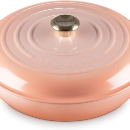 Le Creuset Enameled Cast Iron Signature Round Braiser, 5qt., Peche