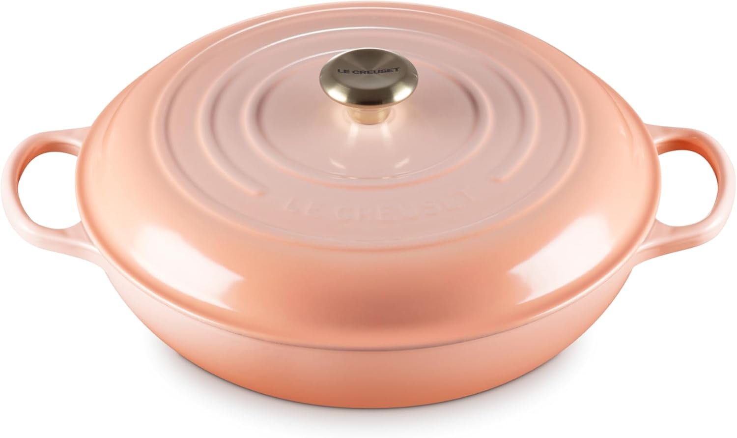 Le Creuset Enameled Cast Iron Signature Round Braiser, 5qt., Peche