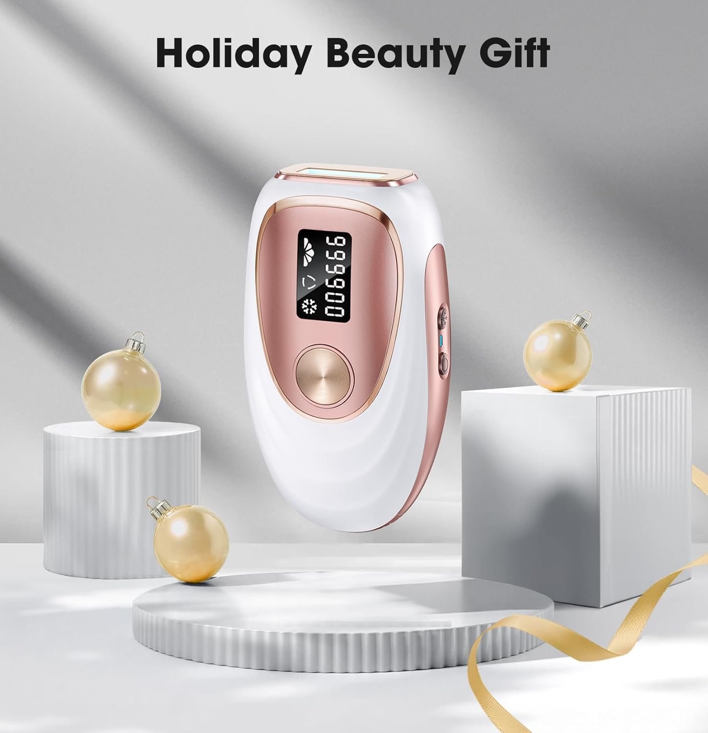 IPL Laser Hair Removal Device for Women & Men - Home 45°F Ice-Cooling Contact for Painless & Long-Lasting Results, 86% Hair Reduction in 3 Weeks for Full Body & Bikini Line, Rose Gold - Image 9