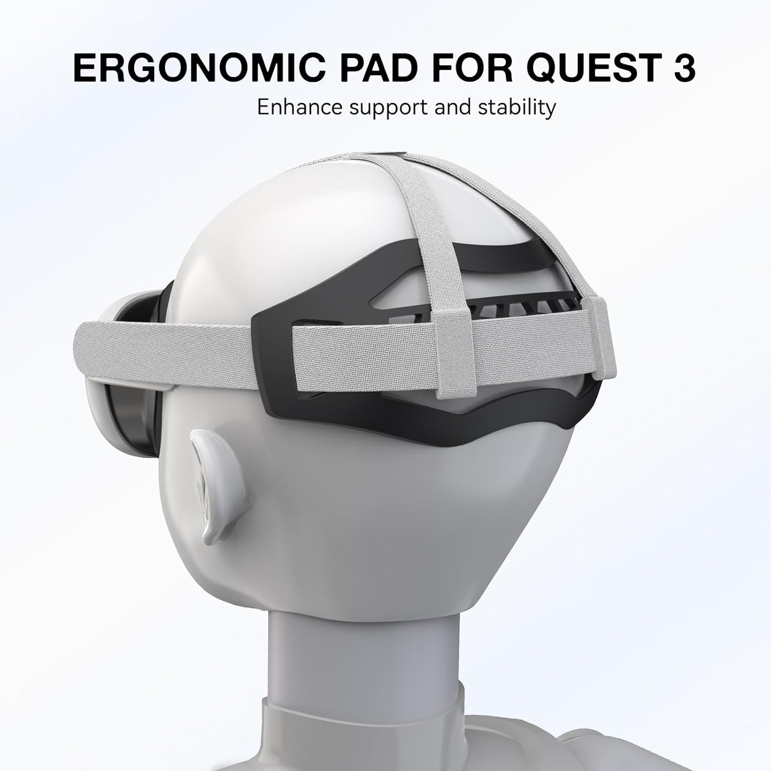 APEXINNO Head Strap Pad Compatible with Meta Quest 3, Quest 3S,Oculus Quest 2 – Adjustable TPU Cushion for Elite Strap, Enhanced Comfort for All Quest Series VR Headsets - Image 5