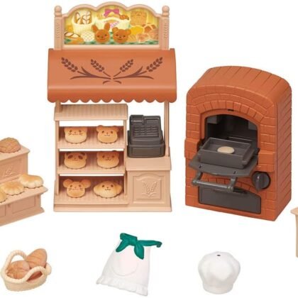 Calico Critters Bakery Shop Starter Set - Bake & Play with 53+ Pieces!