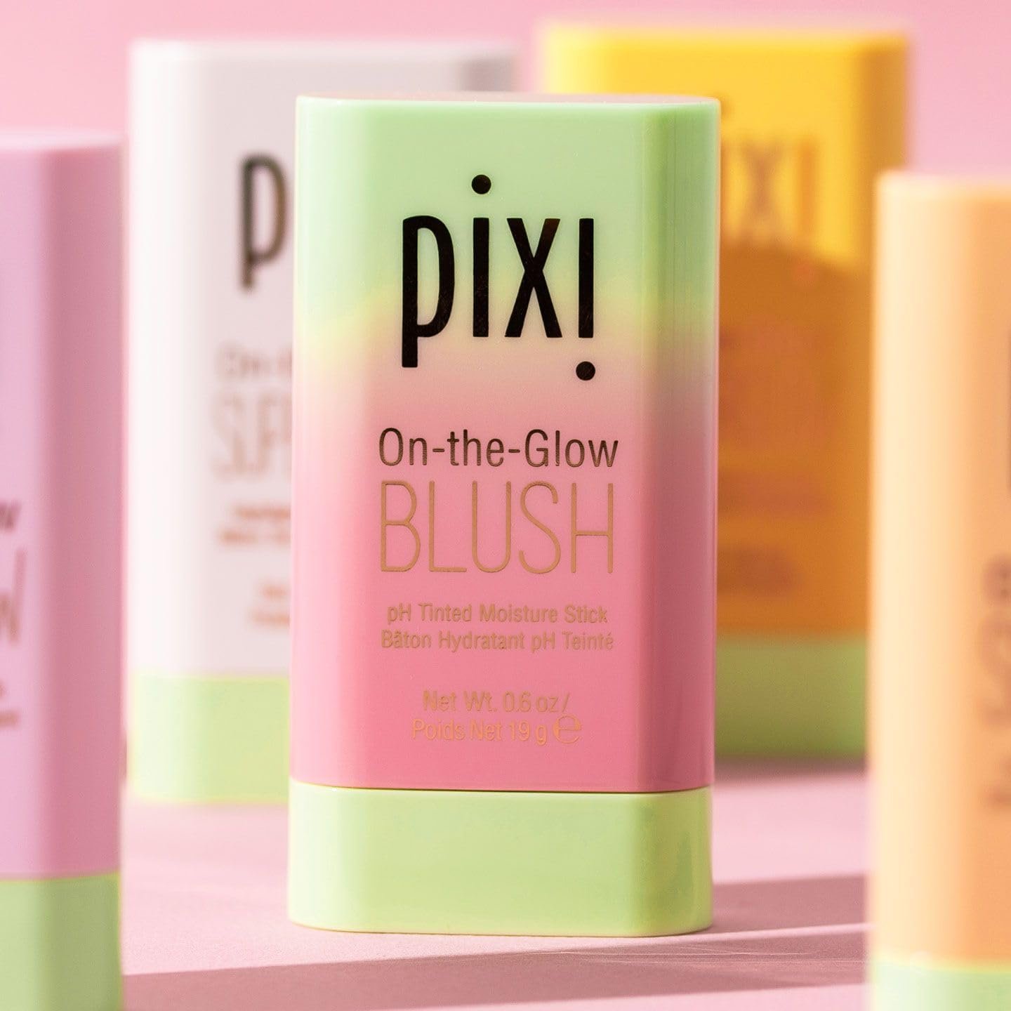 Pixi On-the-Glow Blush - CheekTone, pH Reactive Hydrating Tinted Moisture Blush Stick with Ginseng, Aloe Vera & Fruit Extracts, For Cheeks & Lips, 19g / 0.6oz, Paraben-Free - Image 4