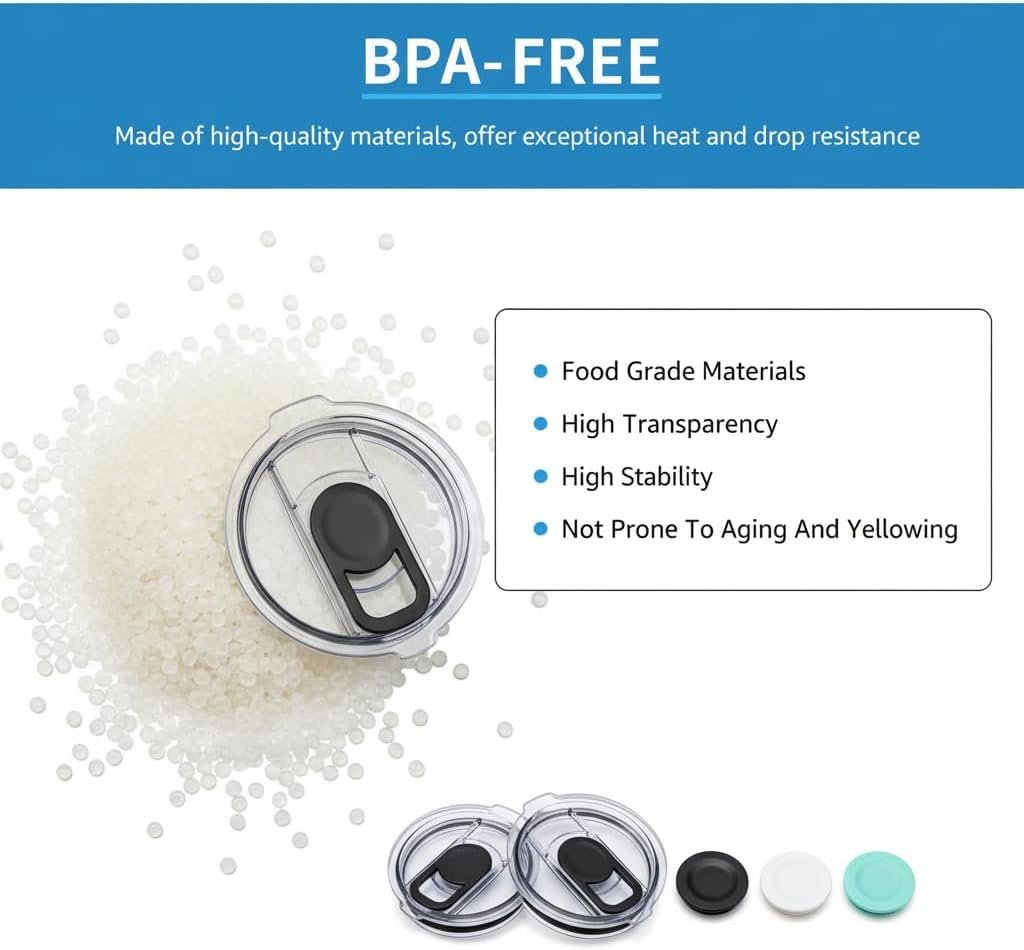 Magnetic Spill Proof Tumbler Lid – 30oz Replacement Compatible with Yeti Rambler, RTIC, Ozark Trail | Leak Resistant, Dishwasher Safe, BPA Free (30 oz) - Image 6